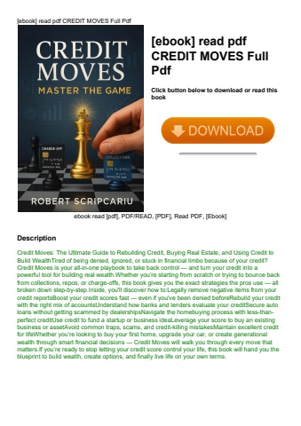 [ebook] read pdf credit moves full pdf