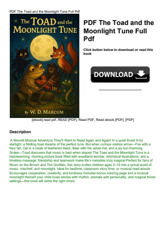 pdf the toad and the moonlight tune full pdf