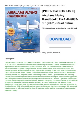 [pdf read online] airplane flying handbook faa-h-8083-3c (2025) read online