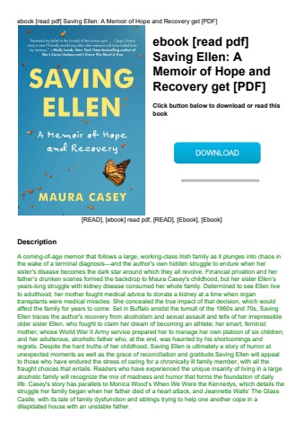 ebook [read pdf] saving ellen a memoir of hope and recovery get [pdf]