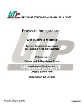 Proyecto innovador de Banquete original 