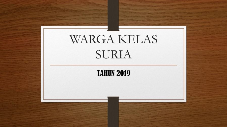 WARGA KELAS SURIA