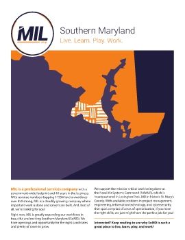 MIL Southern Maryland: Live. Learn. Play. Work.