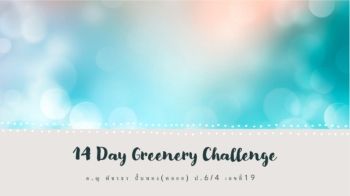 19 พลอย 6-4 14 Day Greenery Challenge