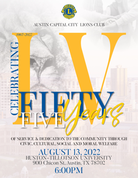 Austin Capital City Lions Club - Celebrating 55 years 