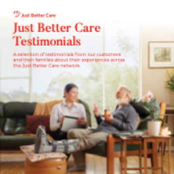 Just Better Care Testimonials Book 