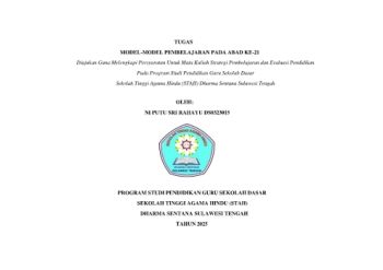 STRATEGI DAN EVALUASI NI PUTU SRI RAHAYU sudahhh jadiiii yaaawww