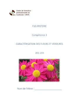 Fleuristerie compétence 3