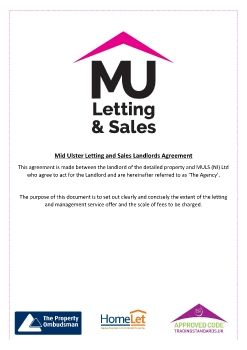 Mid Ulster Letting and Sales Landlords Agreement Guide