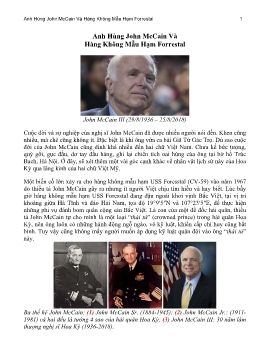 Anh Hùng John McCain 