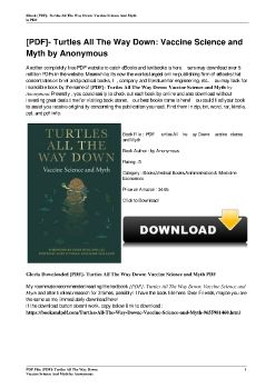 [PDF]- Turtles All The Way Down: Vaccine Science and Myth by Anonymous