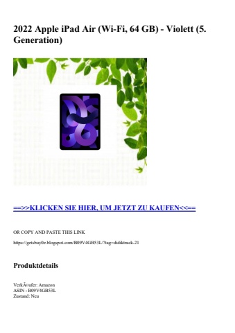 4339 2022 apple ipad air  wi-fi  64 gb  - violett  5