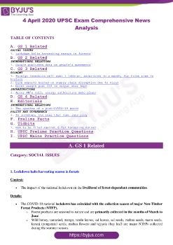 4-April-2020-UPSC-Exam-Comprehensive-News-Analysis