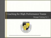 ZQM Vol 1 Coaching for High Performing Teams.