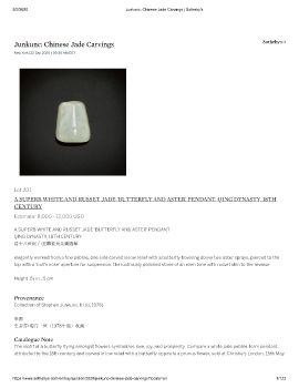 2020 Sept 22 Junkunc_ Chinese Jade Carvings _ Sotheby's NYC Asia Week