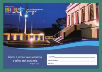 Capa de caderno estrela do sul