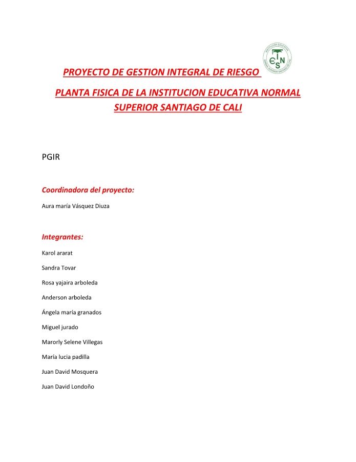 PROYECTO DE GESTION INTEGRAL DE RIESGO (1)