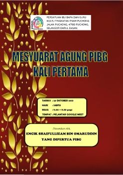 MESYUARAT AGUNG PIBG KALI - 1