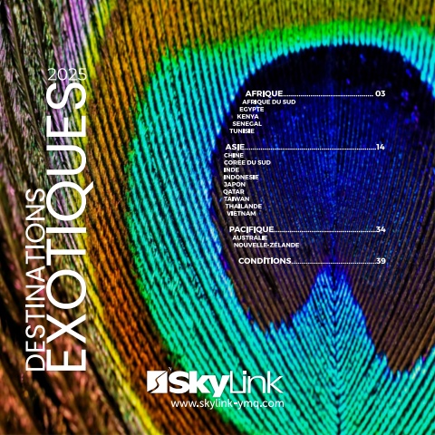 Destinations exotiques. Skylink Voyages