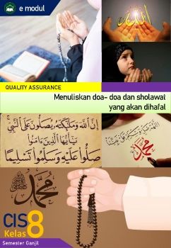 Menuliskan doa- doa dan sholawat  yang akan dihafal CIS Kelas 8 Semester Ganjil