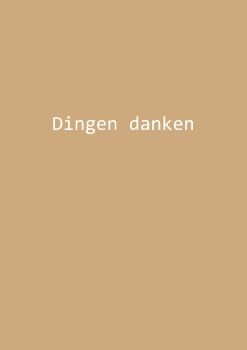 Dingen danken