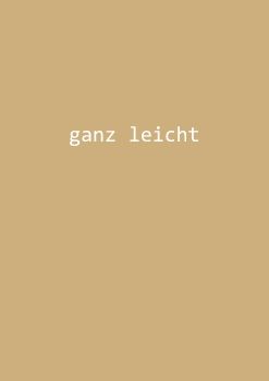 ganz leicht