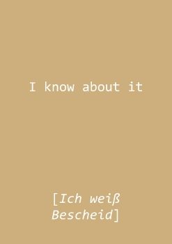 I know about it