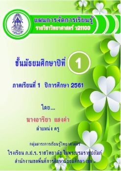 แผนการสอน 61-1