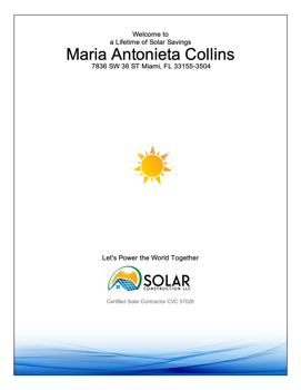 Maria Antonieta Collins. MISSION SOLAR