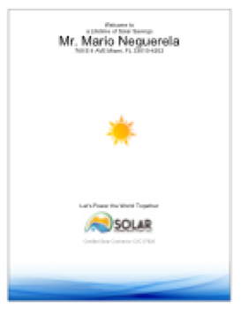 Mr. Mario Neguerela  MISSION SOLAR