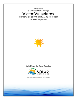 Victor Valladares MISSION SOLAR