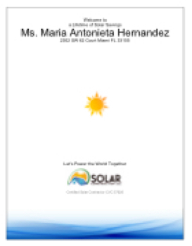 Ms. Maria Antonieta Hernandez  MISSION SOLAR