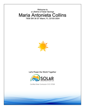 Maria Antonieta Collins. MISSION SOLAR