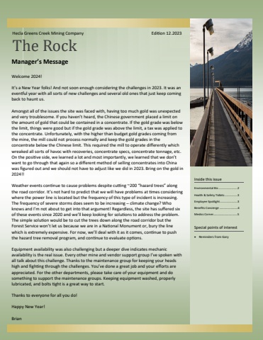 The Rock 12.2023