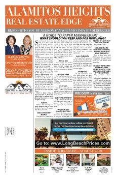 Van Wig & Associates Newsletter, Alamitos Heights ~ August 2019 Issue