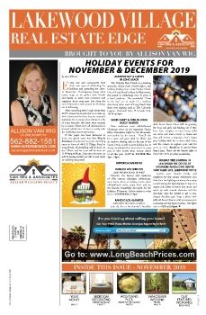 Van Wig & Associates Newsletter,  Lakewood Village ~ November &  December 2019 Issue