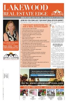 Van Wig & Associates Newsletter, Lakewood Edge ~ September 2019 Issue