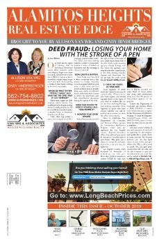 Van Wig & Associates Newsletter,  Alamitos Heights ~ October 2019 Issue