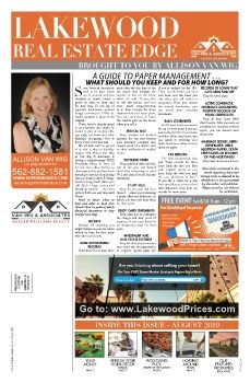 Van Wig & Associates Newsletter, Lakewood Edge ~ August 2019 Issue