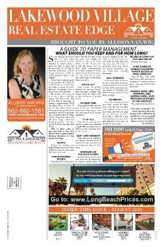 Van Wig & Associates Newsletter, Lakewood Village~August 2019 Issue