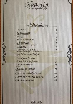 Menú Sibarita