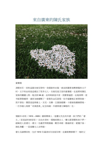 來自廣東的陳氏家族