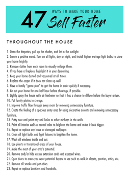 DREAM 47 WAYS TO SELL FASTER