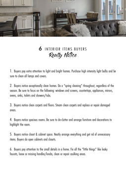 DREAM INTERIOR-EXTERIOR SELLER TIPS