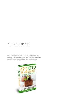 Keto Desserts PDF Book Kelley Herring Download (Free Preview Available)