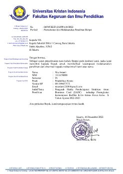 Surat Izin Penelitian Skripsi (Nia - 1816150009)