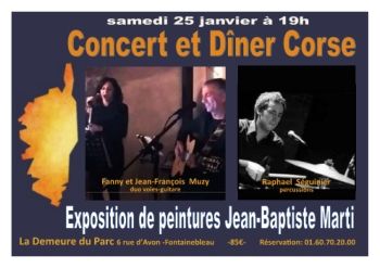 Soirée Corse - 25/01/2020 à La Demeure du Parc