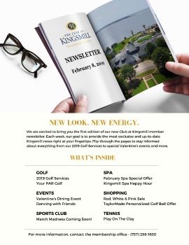 CLUB NEWSLETTER 2-8-19