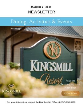 THE CLUB AT KINGSMILL 3-2-20