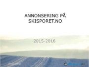 Lokal annonsering Skisporet.no 2015-2016